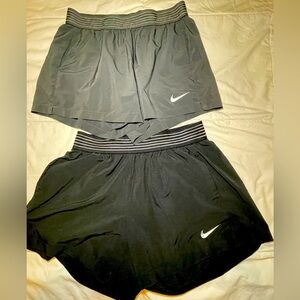 2 Nike Gray Dri Fit Women’s Athletic Shorts size Medium